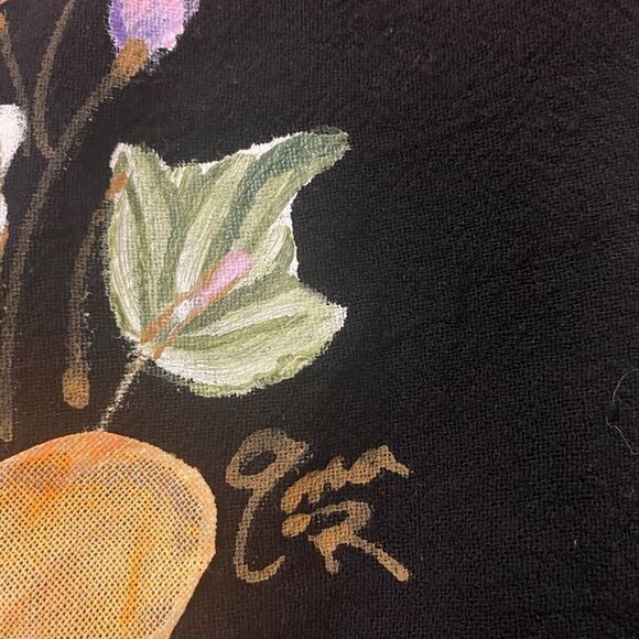 Ana R. By Ana Rosa 100% floral handmade scarf/ shawl , made in Mexico - Picture 8 of 11